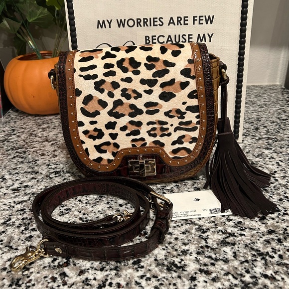🎉🎉❤️❤️HOT PICK❤️❤️🎉🎉 Brahmin Mini Sonny Tan Capella Crossbody - Picture 4 of 10